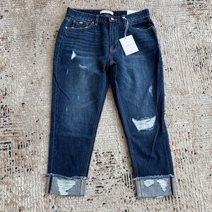 KanCan Dark Blue Distressed Jeans